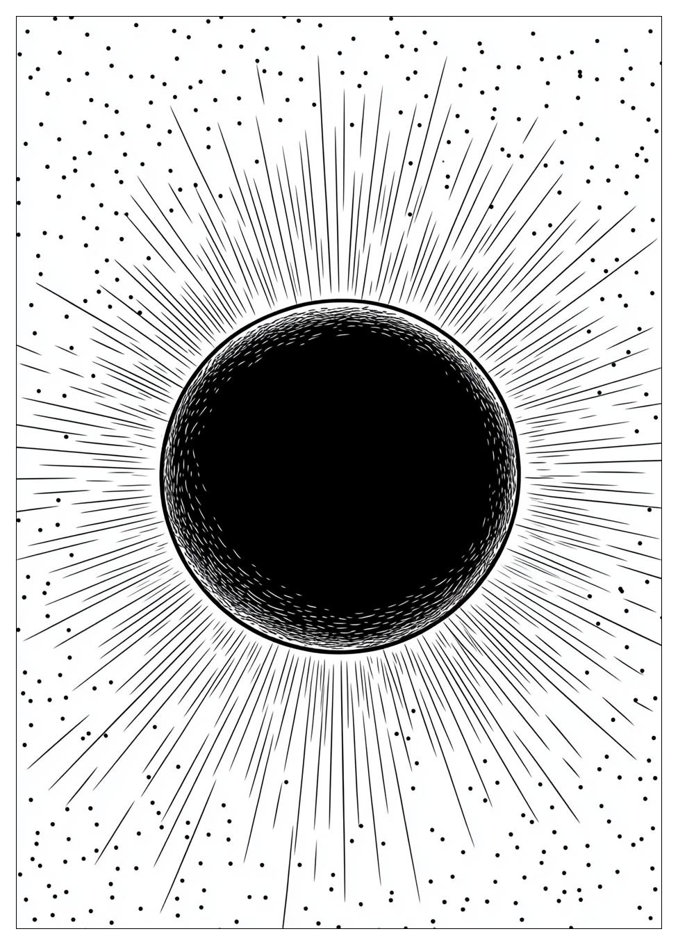 Solar Eclipse Coloring Pages-19