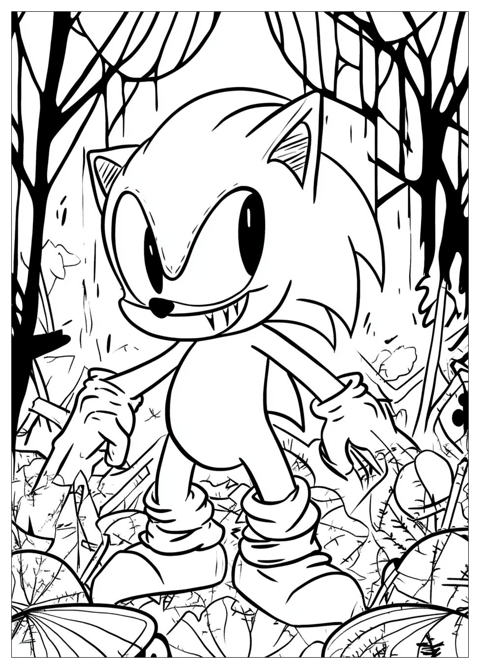 Free Printable Sonic Exe Coloring Pages 11 Sonic Exe Coloring Pages-11