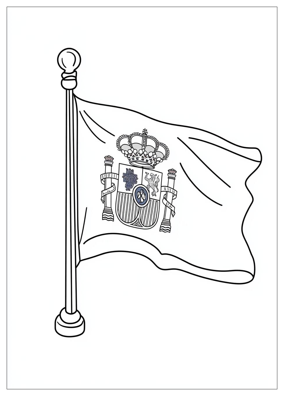 Spain Flag Coloring Pages-3