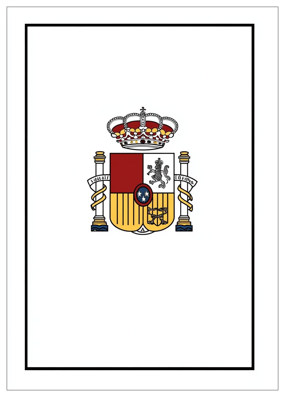 Spain Flag Coloring Pages-6