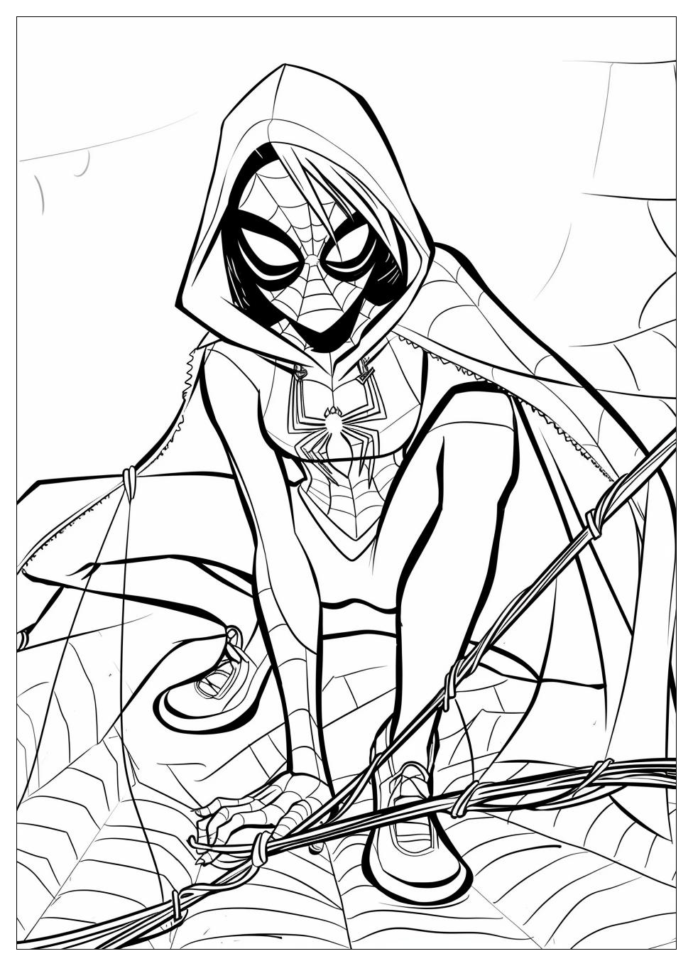 Spider Gwen Coloring Pages-1