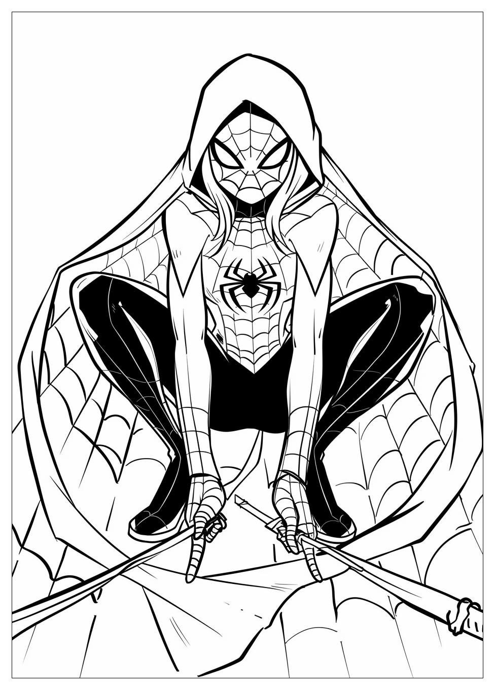 Spider Gwen Coloring Pages-12