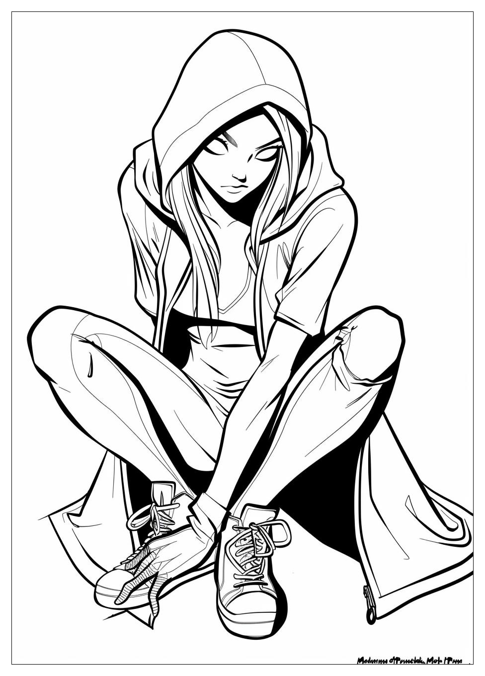 Spider Gwen Coloring Pages-14