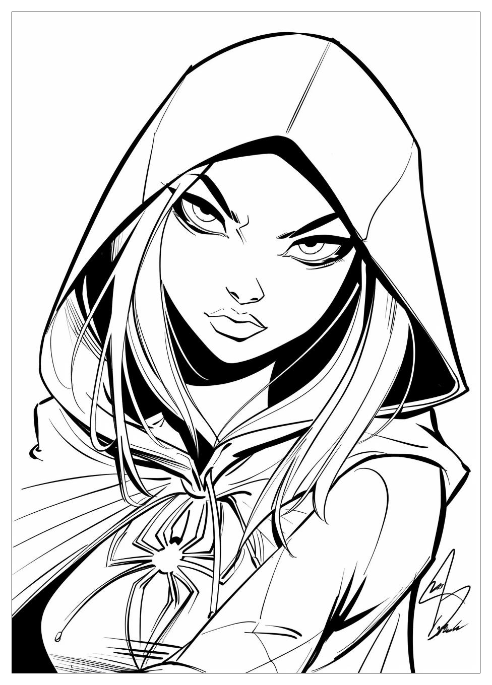 Spider Gwen Coloring Pages-17