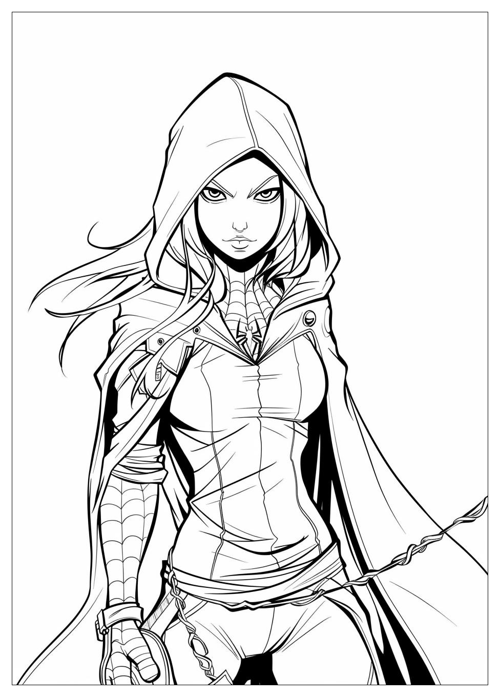Spider Gwen Coloring Pages-19