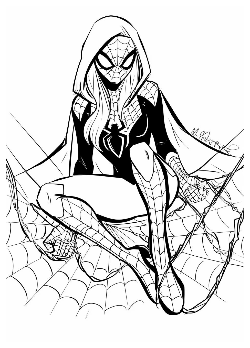 Spider Gwen Coloring Pages-2