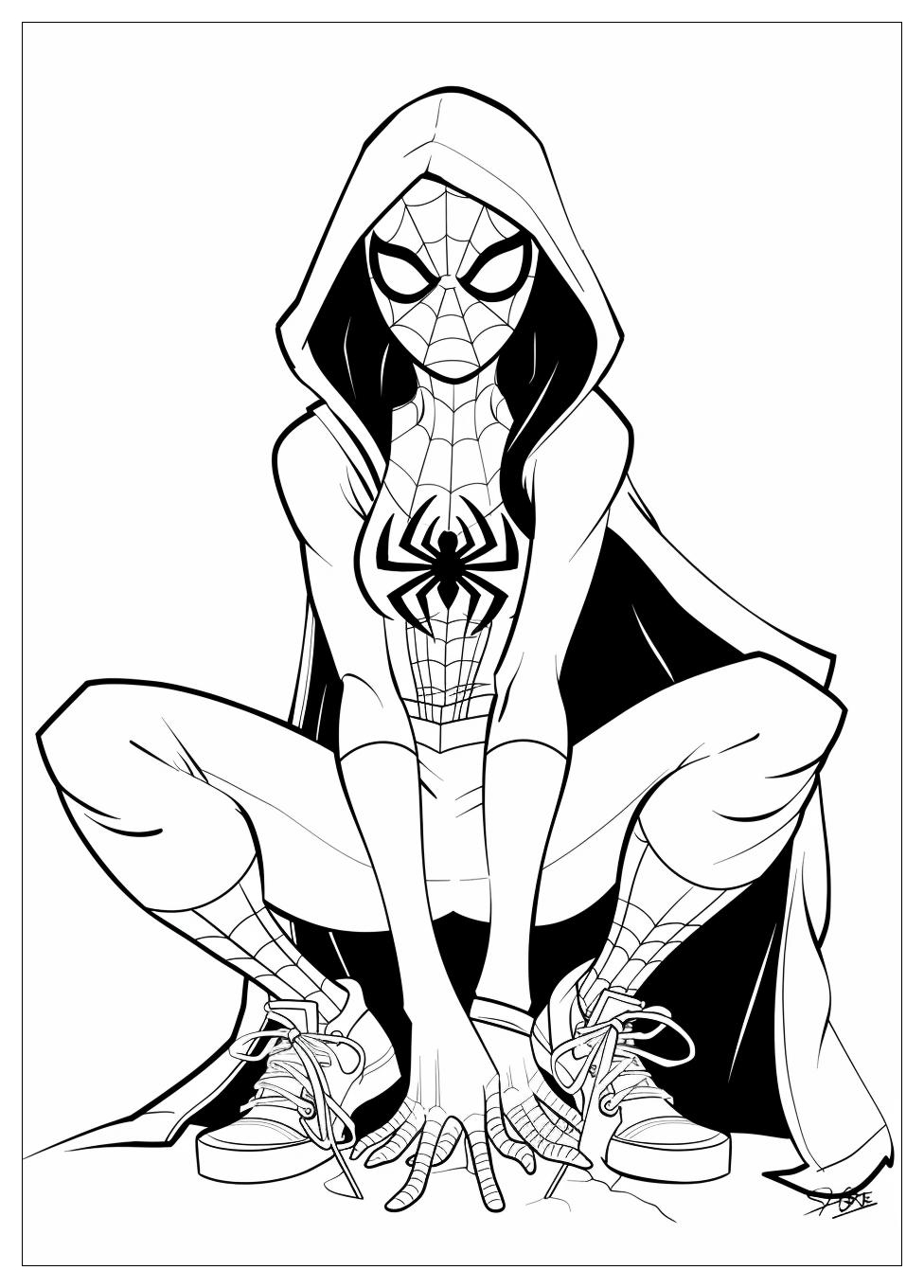 Spider Gwen Coloring Pages-4