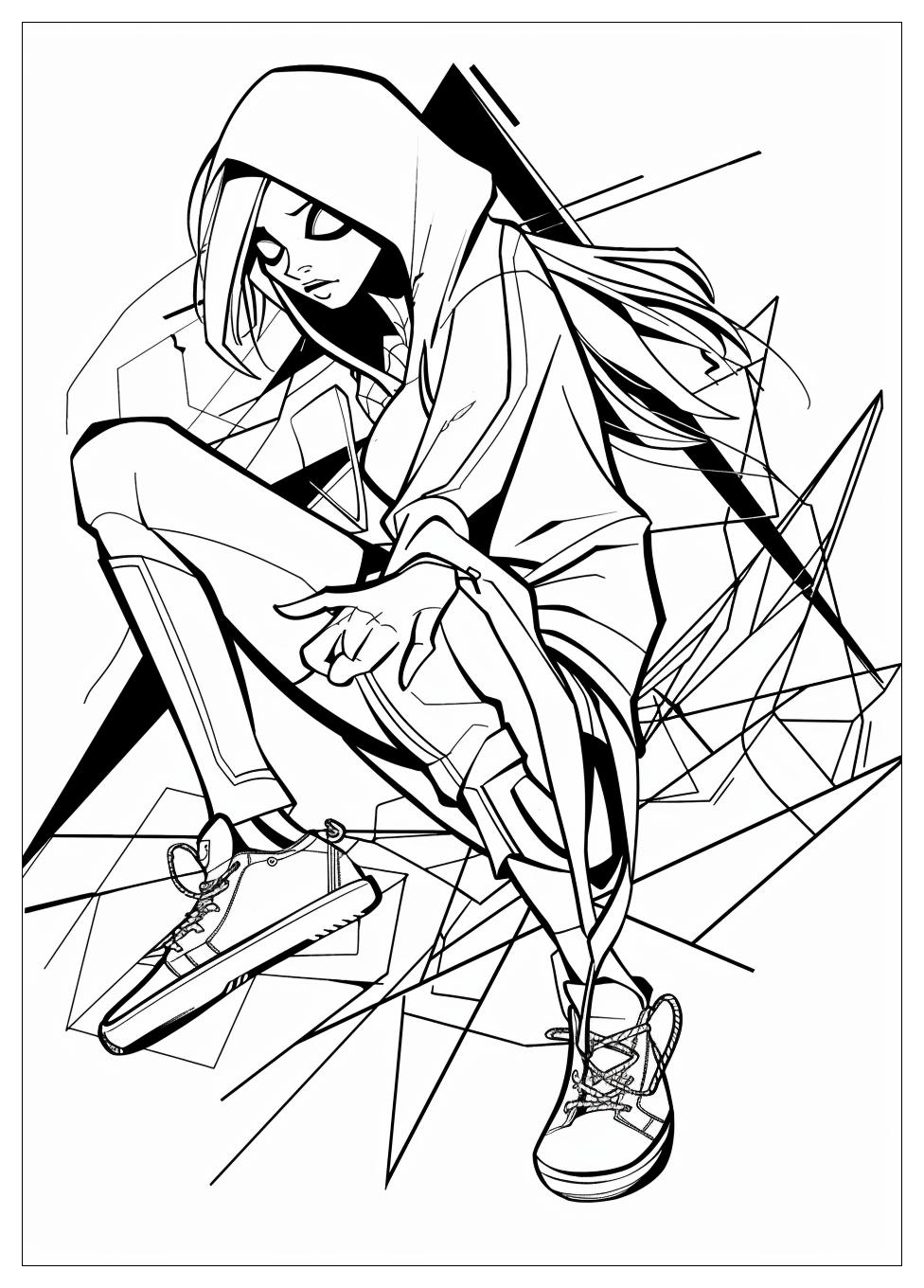 Spider Gwen Coloring Pages-9