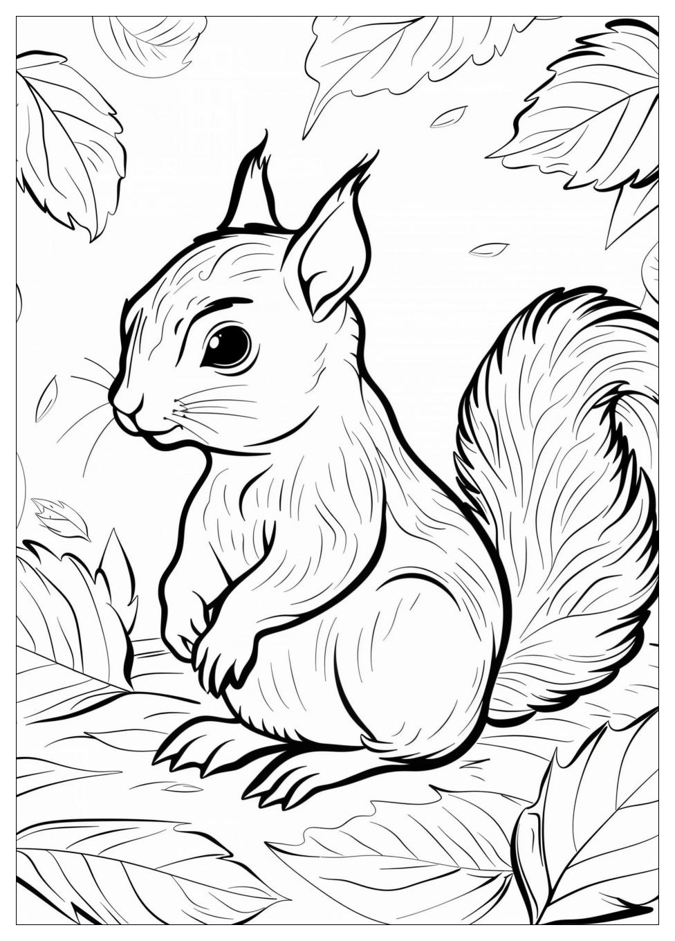 Squirrel Coloring Pages-5