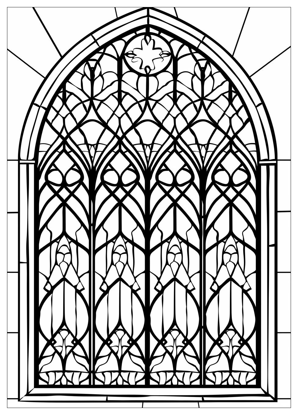 Stained Glass Coloring Pages-2
