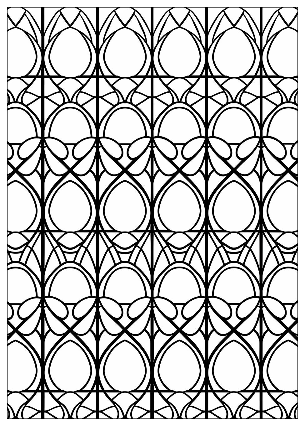 Stained Glass Coloring Pages-4