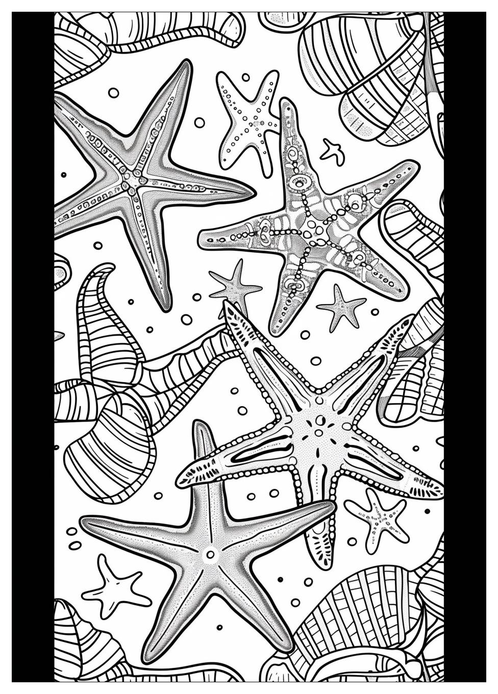 Starfish Coloring Pages-16