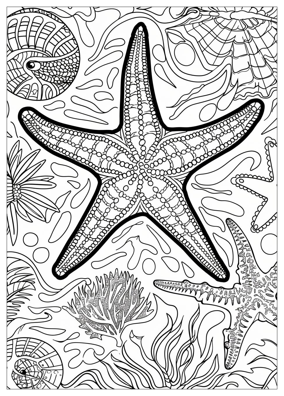 Starfish Coloring Pages-3