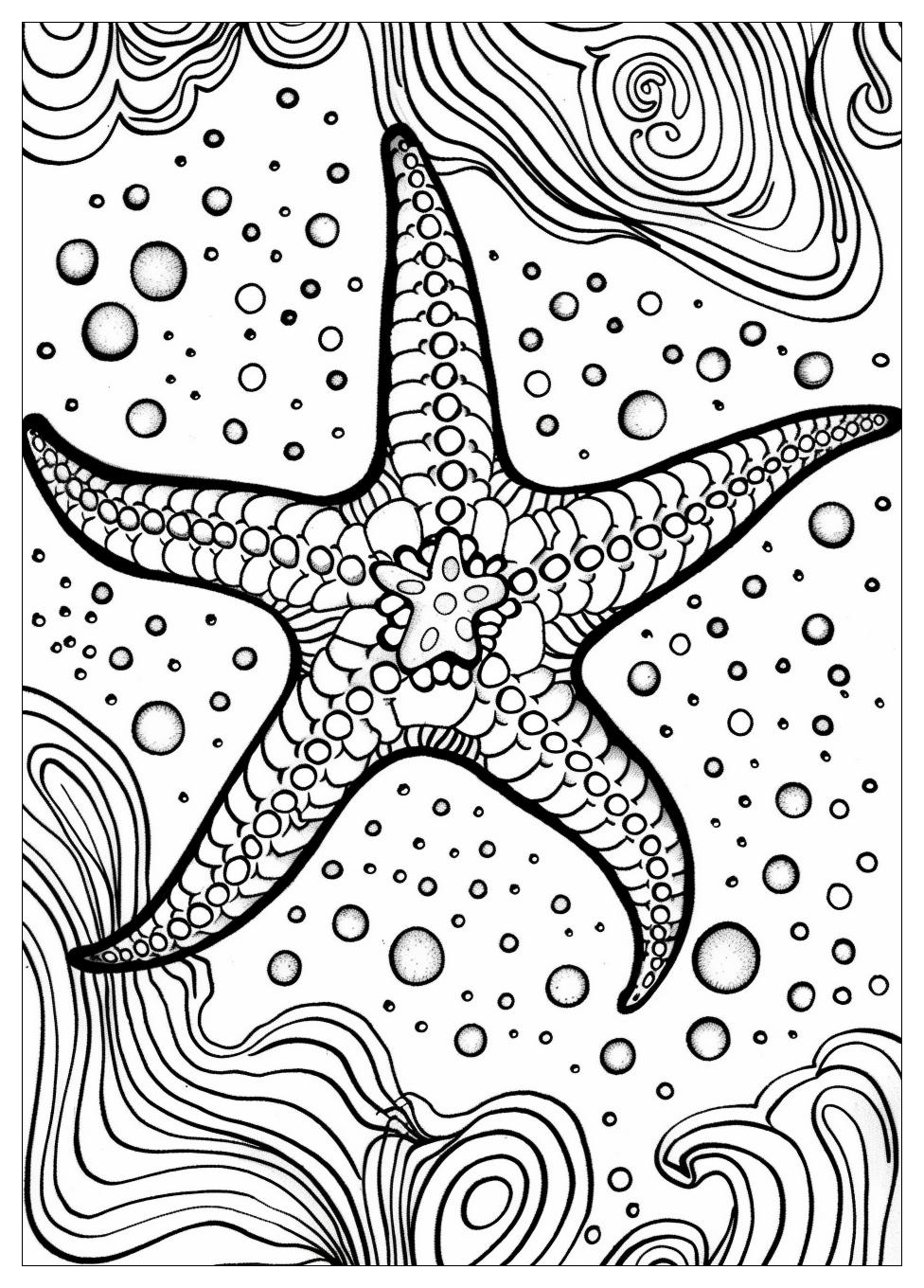 Starfish Coloring Pages-6