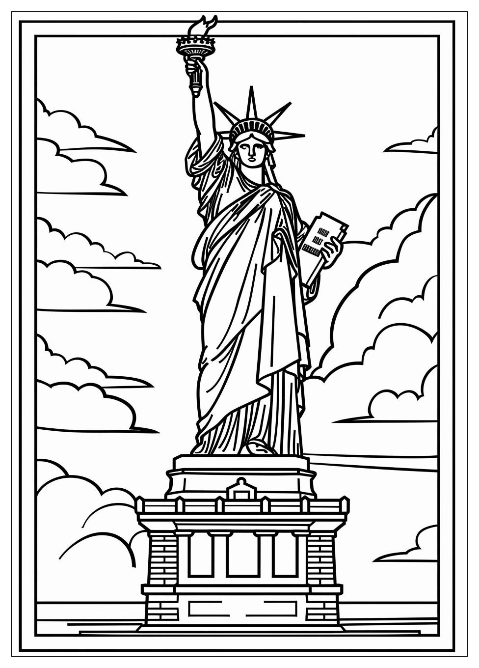Statue of Liberty Coloring Pages-1