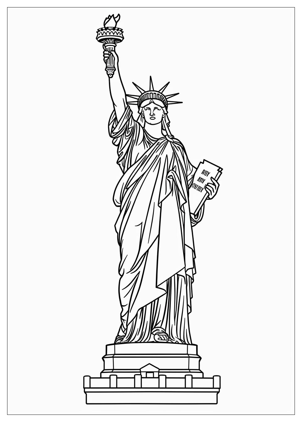 Statue of Liberty Coloring Pages-11