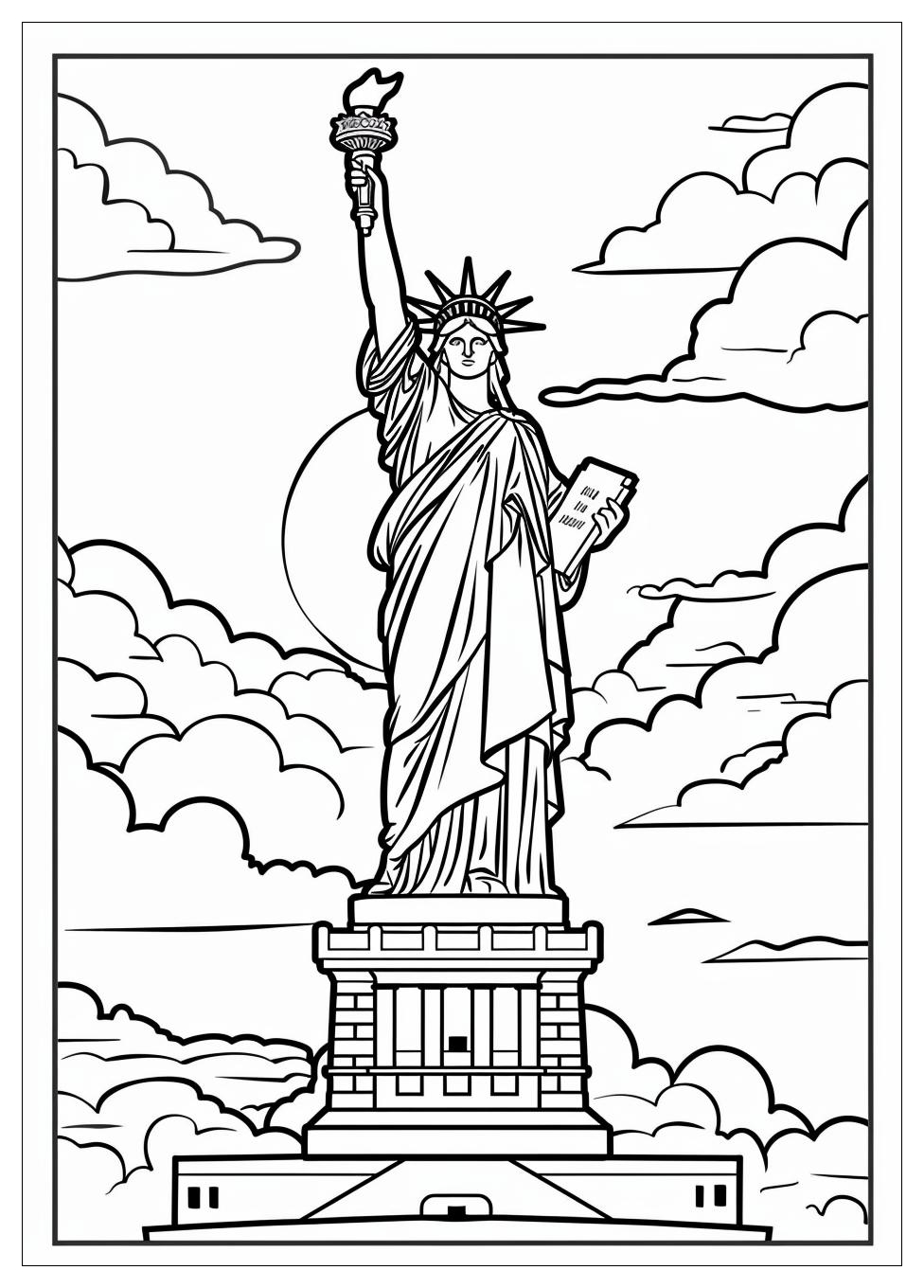 Statue of Liberty Coloring Pages-12