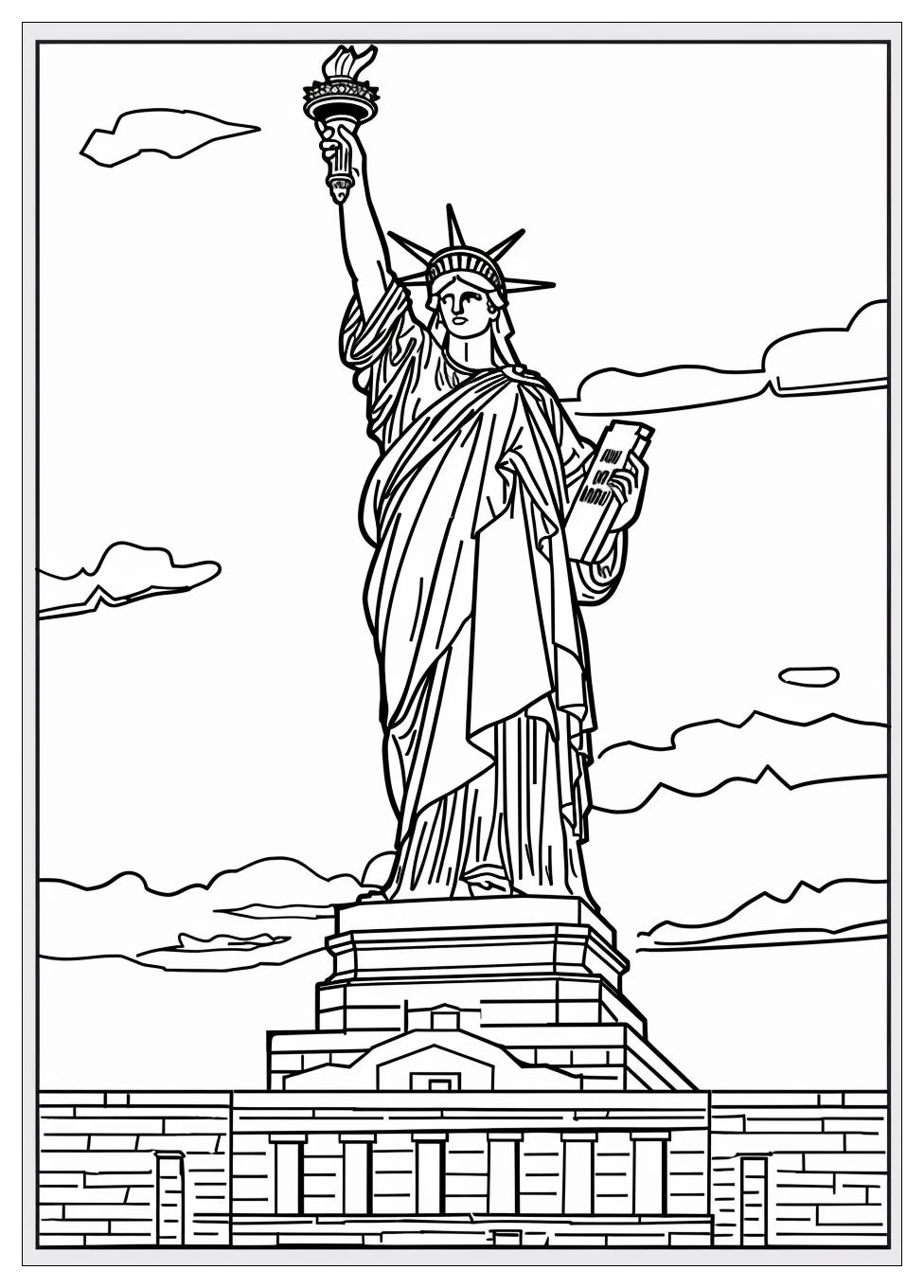 Statue of Liberty Coloring Pages-17