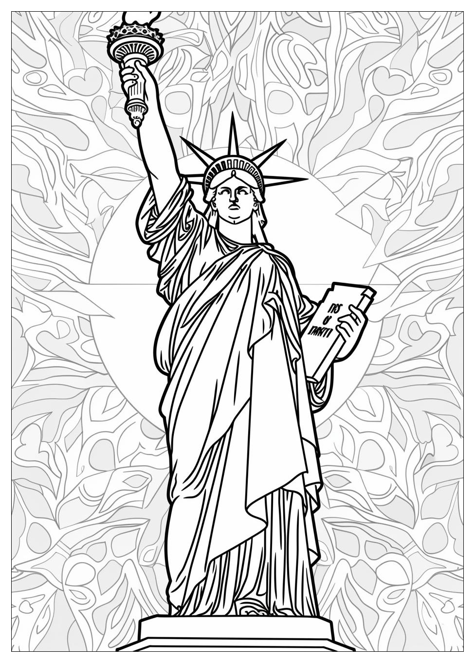 Statue of Liberty Coloring Pages-19
