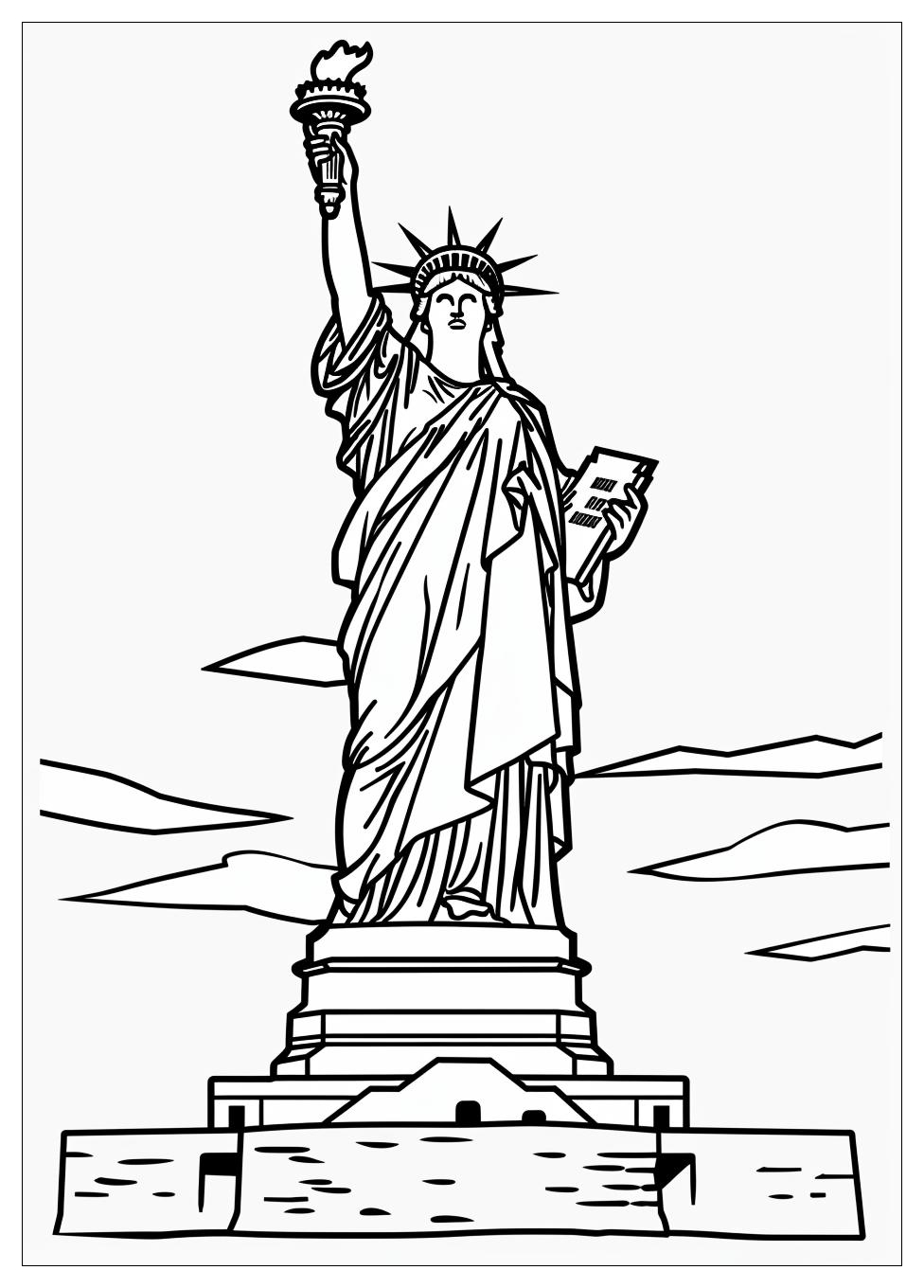 Statue of Liberty Coloring Pages-2