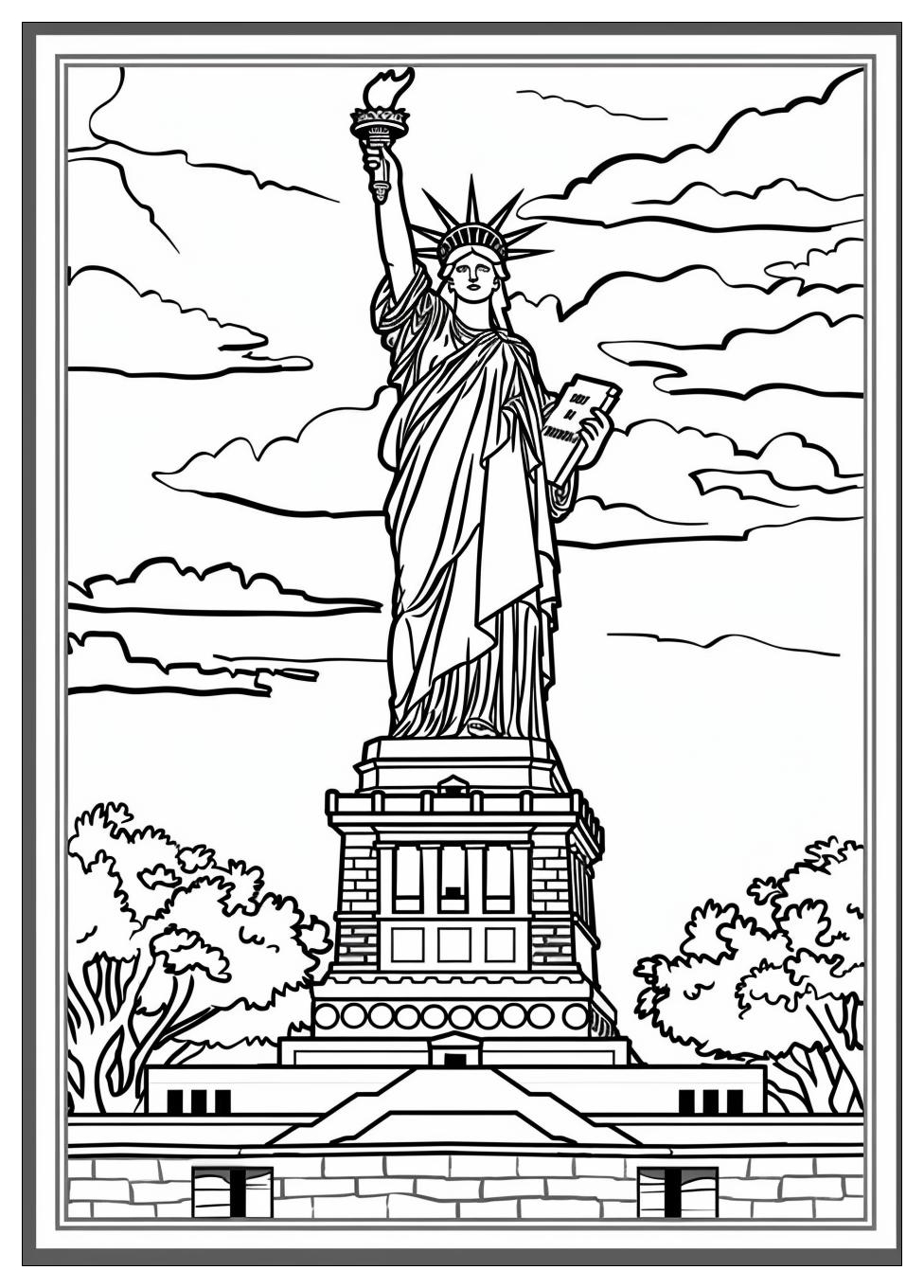 Statue of Liberty Coloring Pages-4
