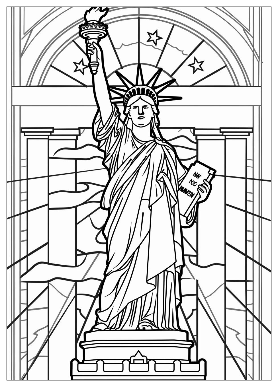 Statue of Liberty Coloring Pages-6