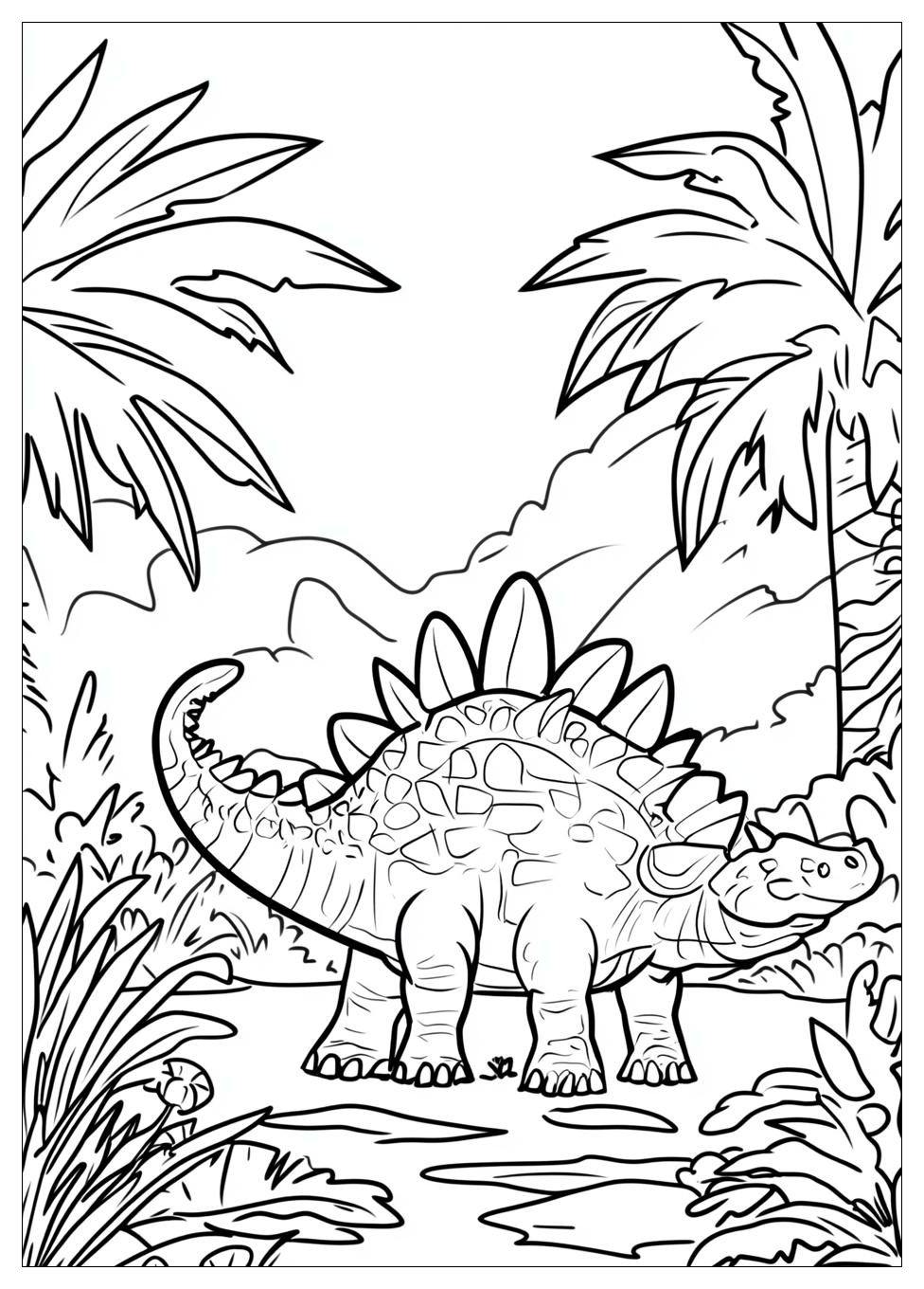 Stegosaurus Coloring Pages-6