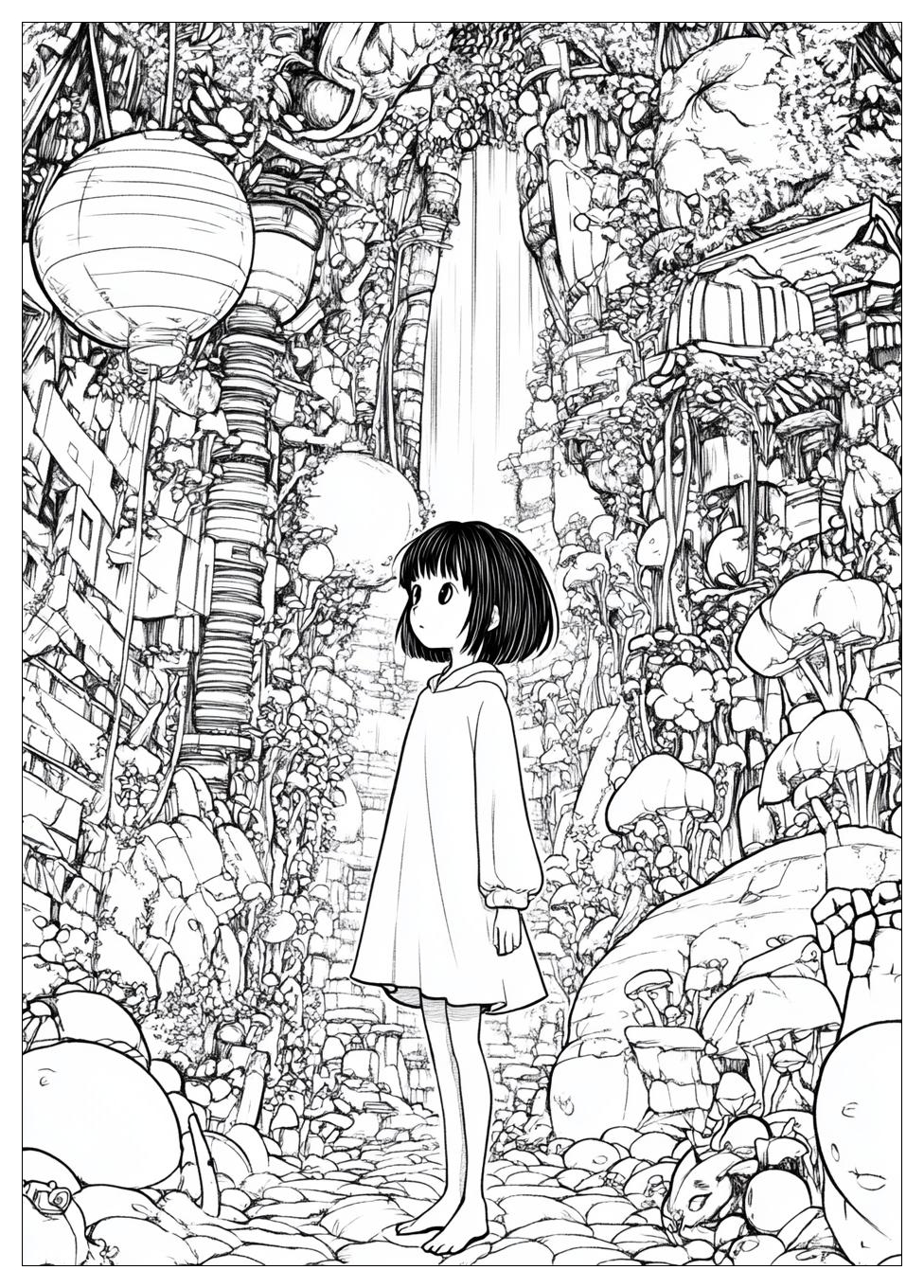 Studio Ghibli Coloring Pages-13