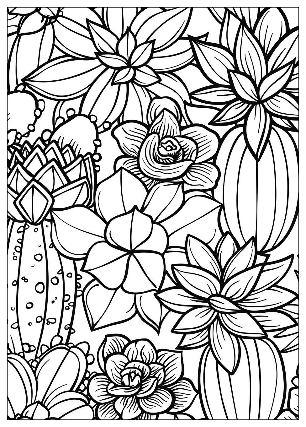 Succulent Coloring Pages-12