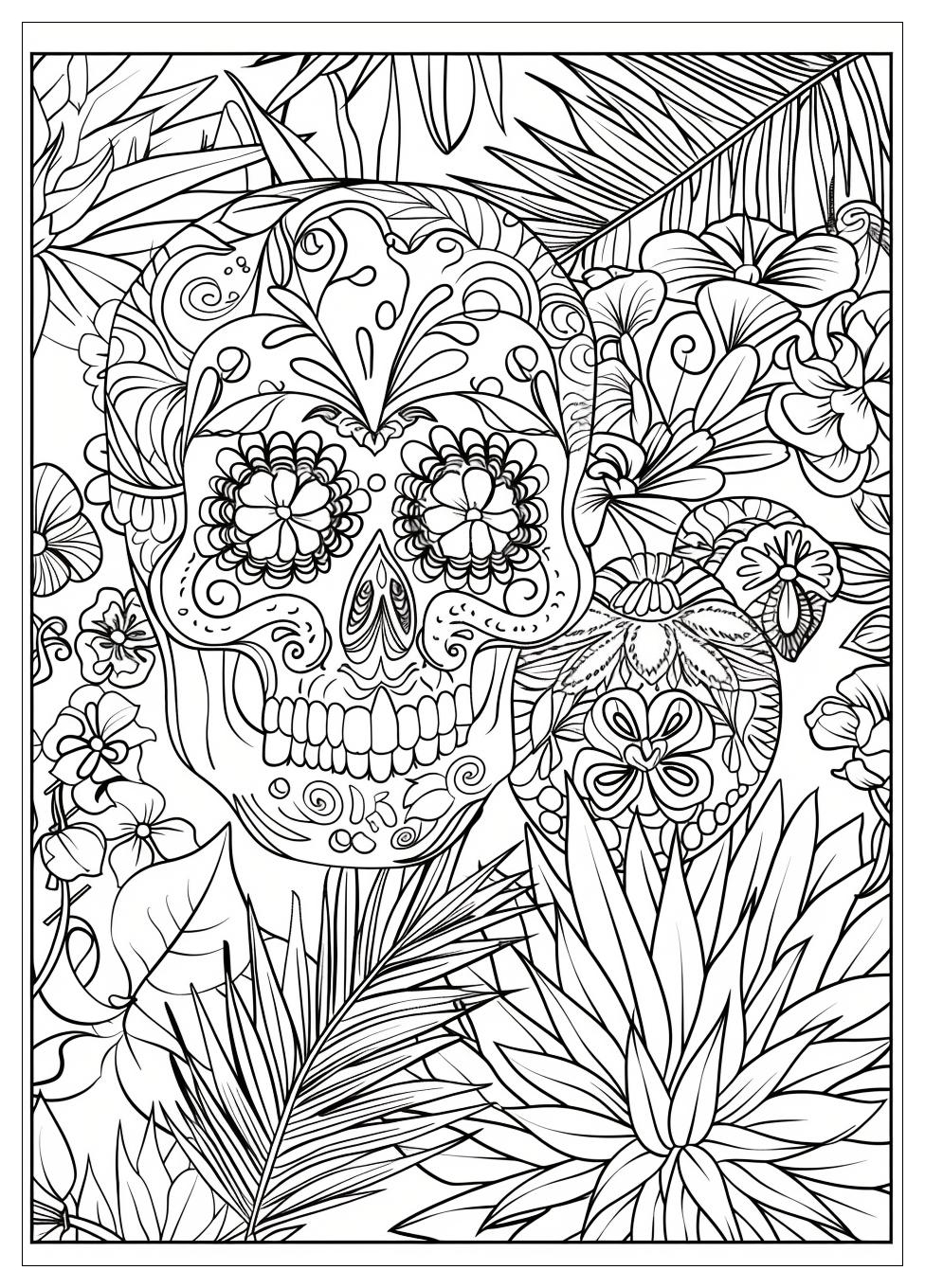 Sugar Skull Coloring Pages-11