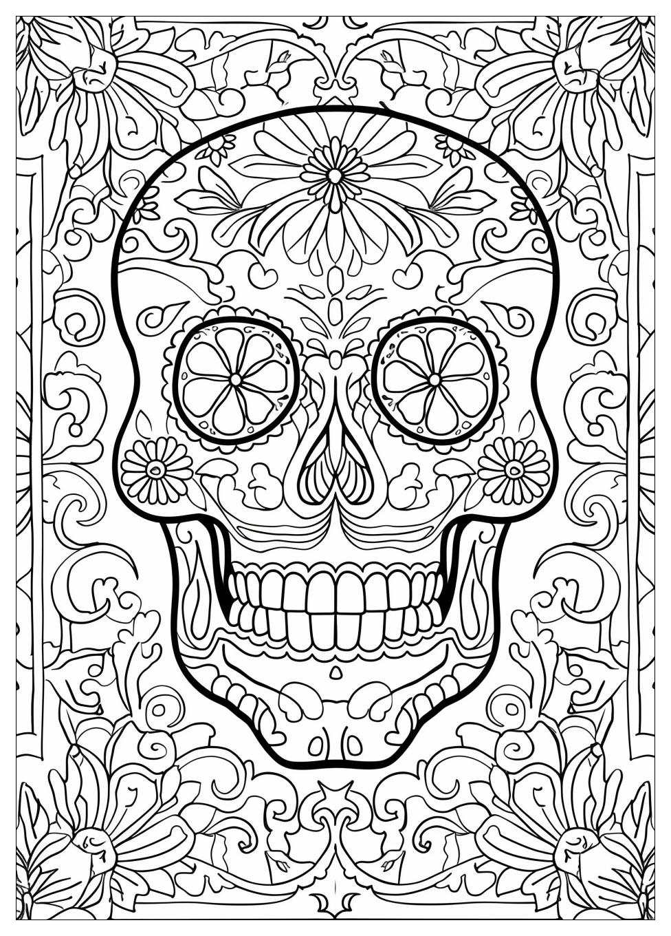 Sugar Skull Coloring Pages-13