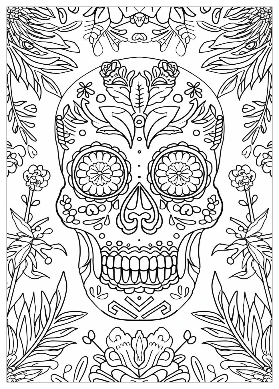 Sugar Skull Coloring Pages-14