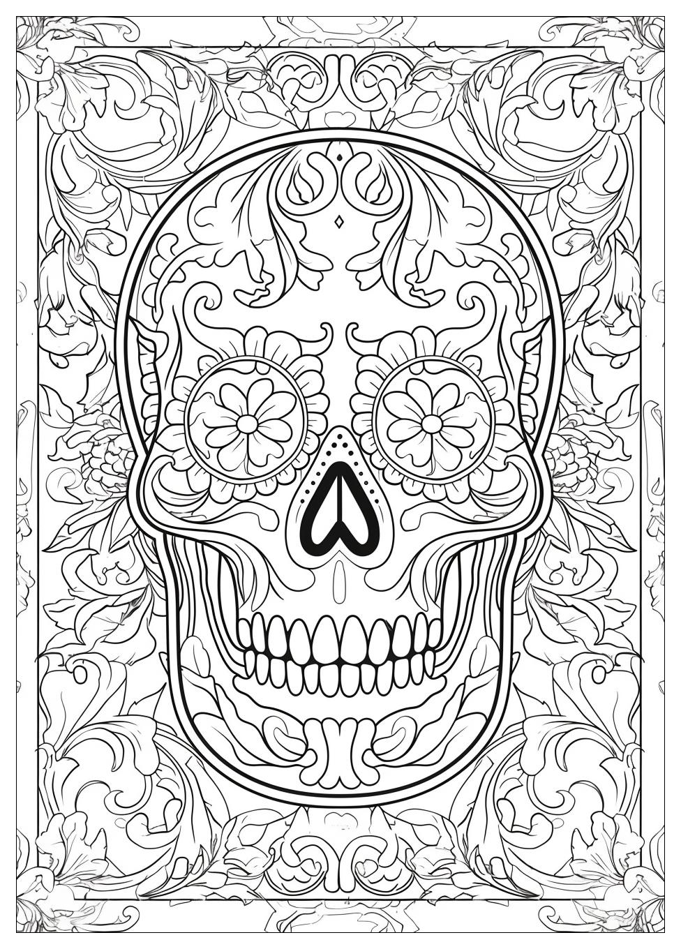 Sugar Skull Coloring Pages-16