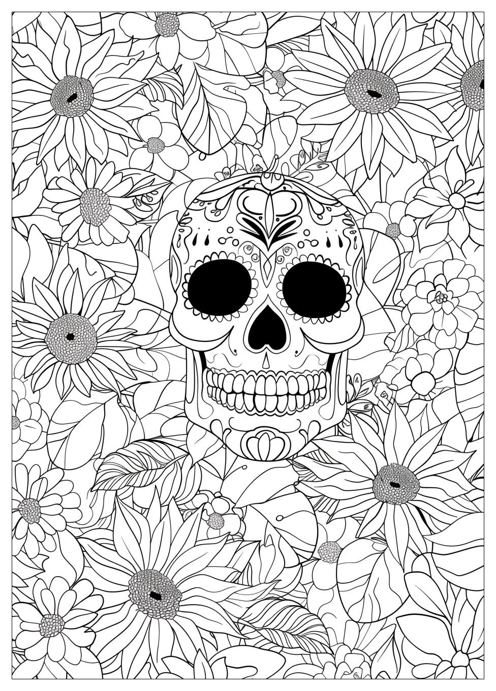 Sugar Skull Coloring Pages-17