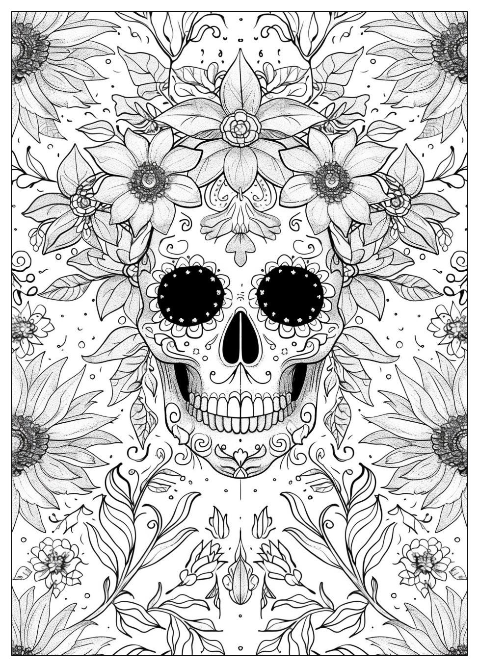 Sugar Skull Coloring Pages-19