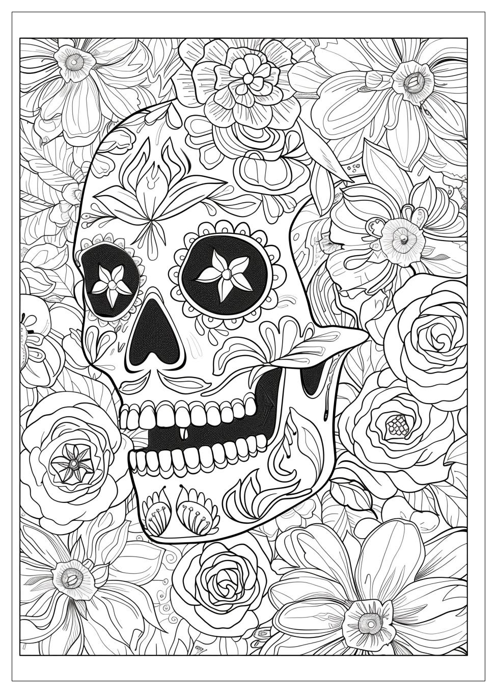 Sugar Skull Coloring Pages-8
