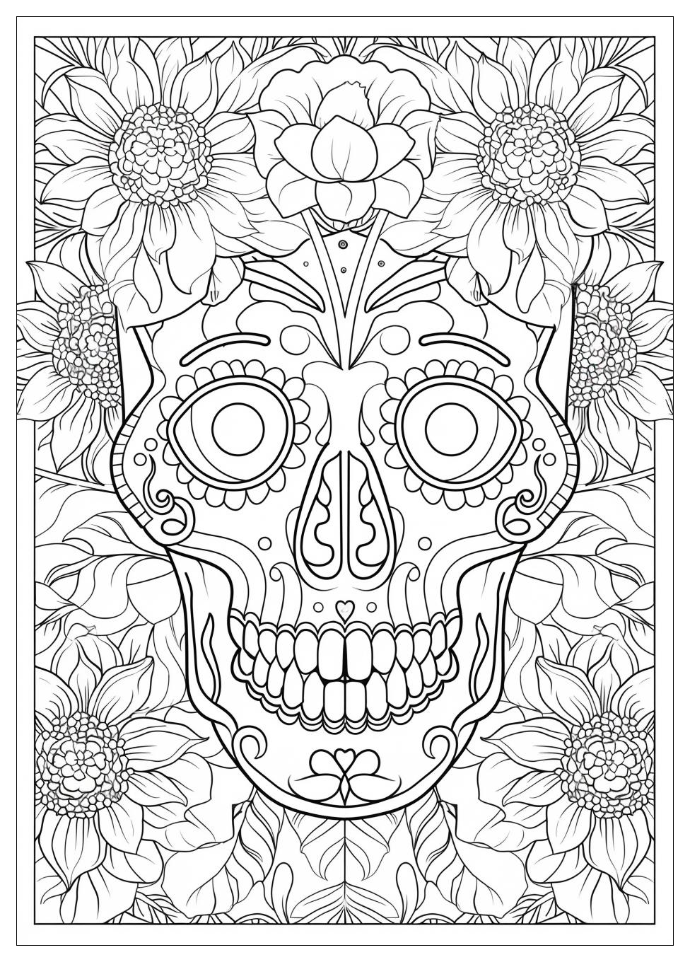 Sugar Skull Coloring Pages-9