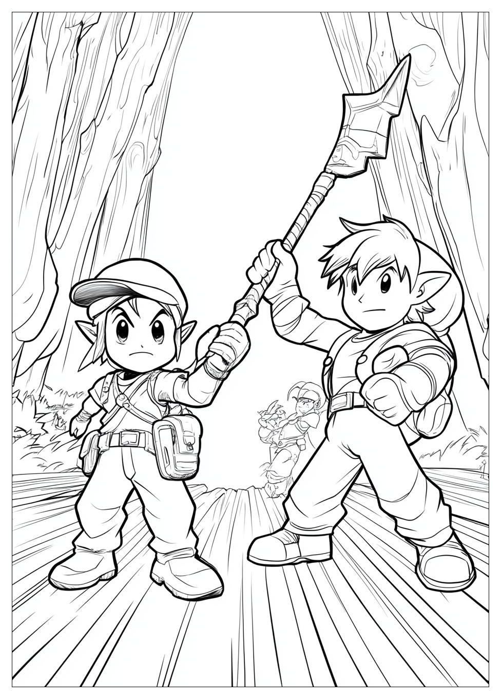 Super Smash Bros Coloring Pages-12