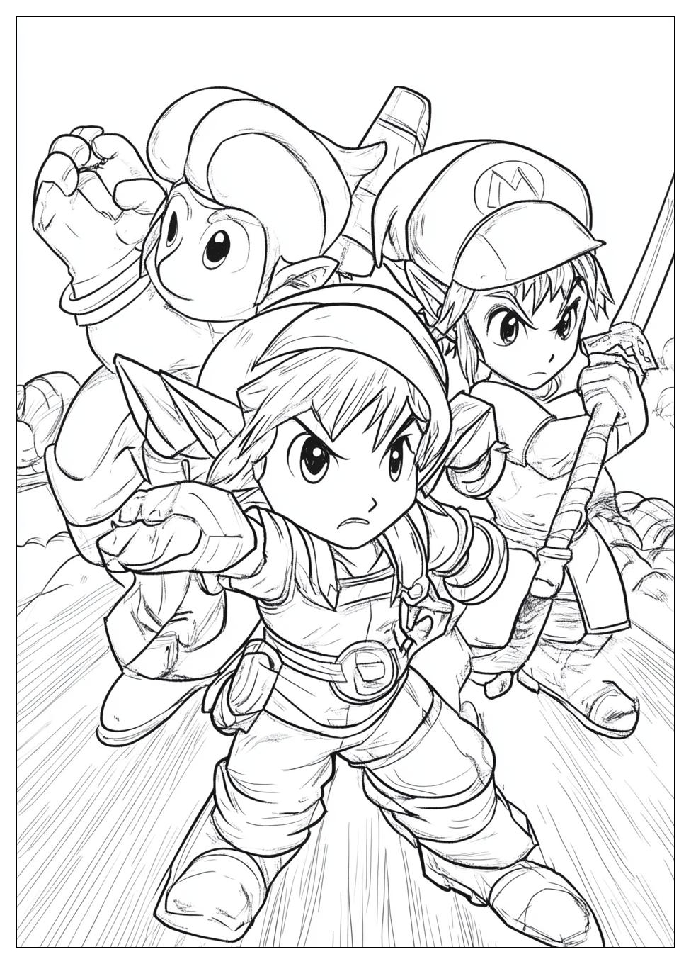 Super Smash Bros Coloring Pages-15