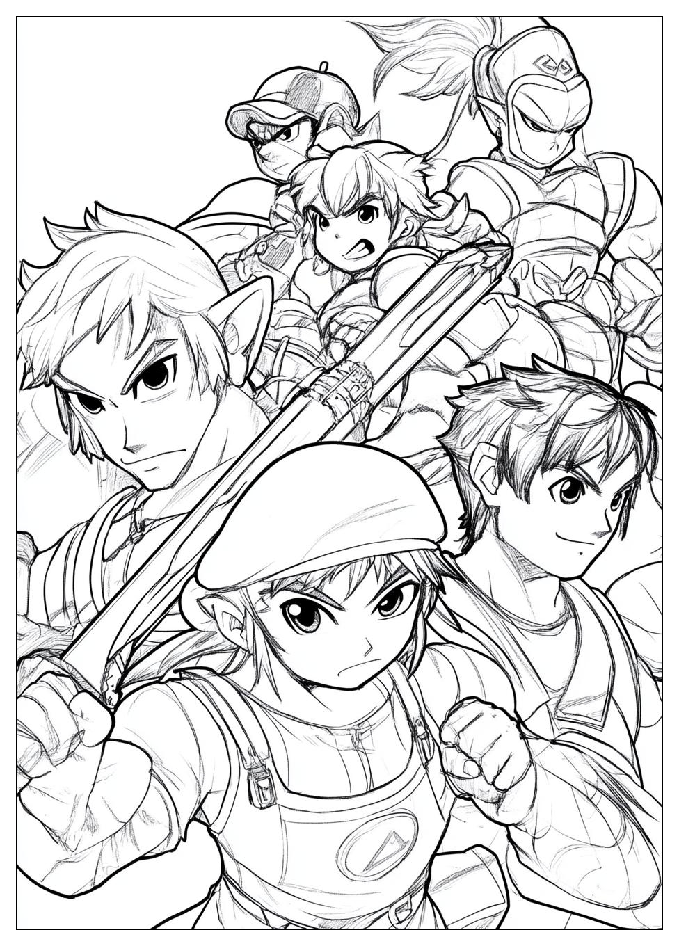 Super Smash Bros Coloring Pages-18