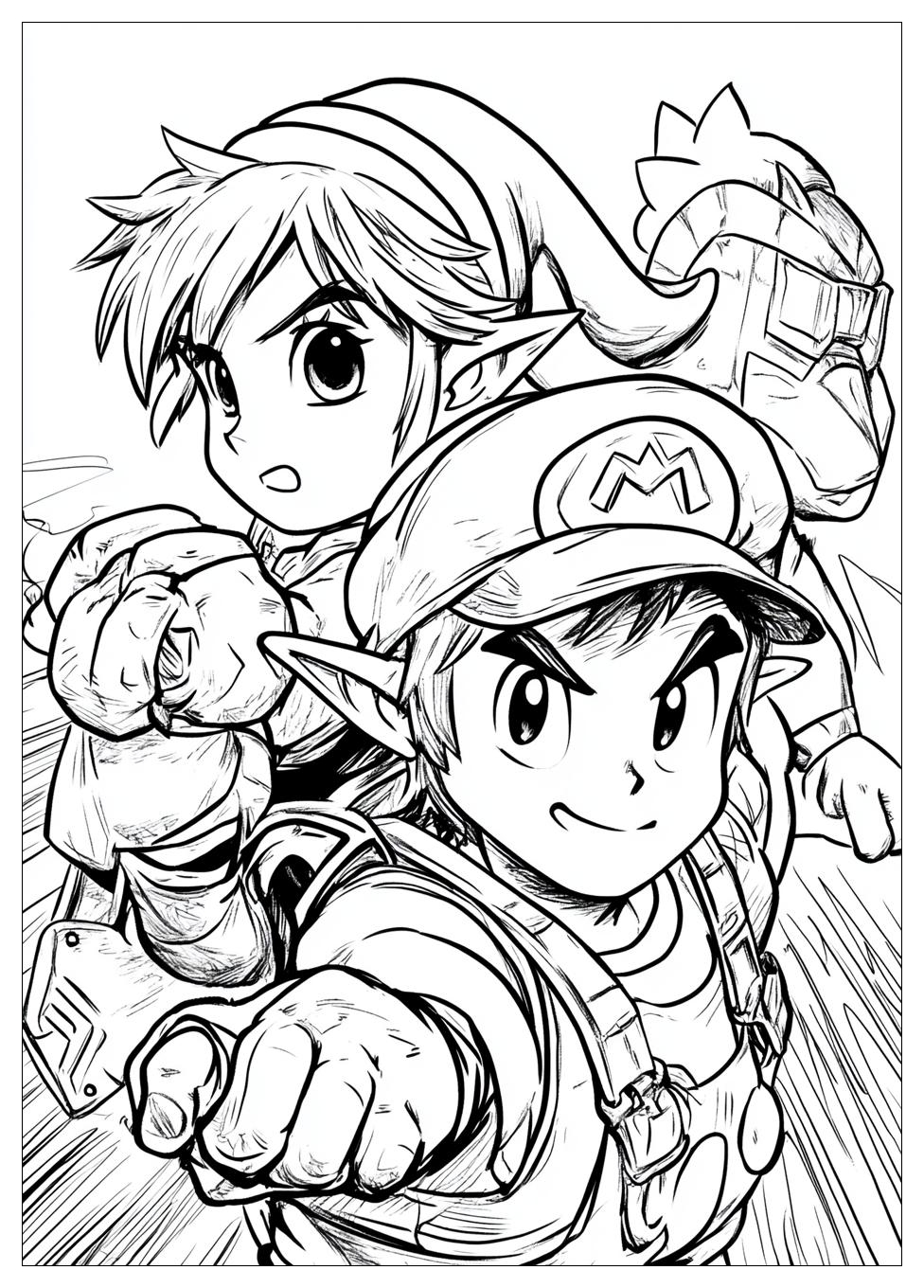 Super Smash Bros Coloring Pages-2