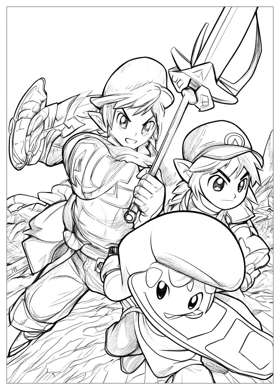 Super Smash Bros Coloring Pages-20
