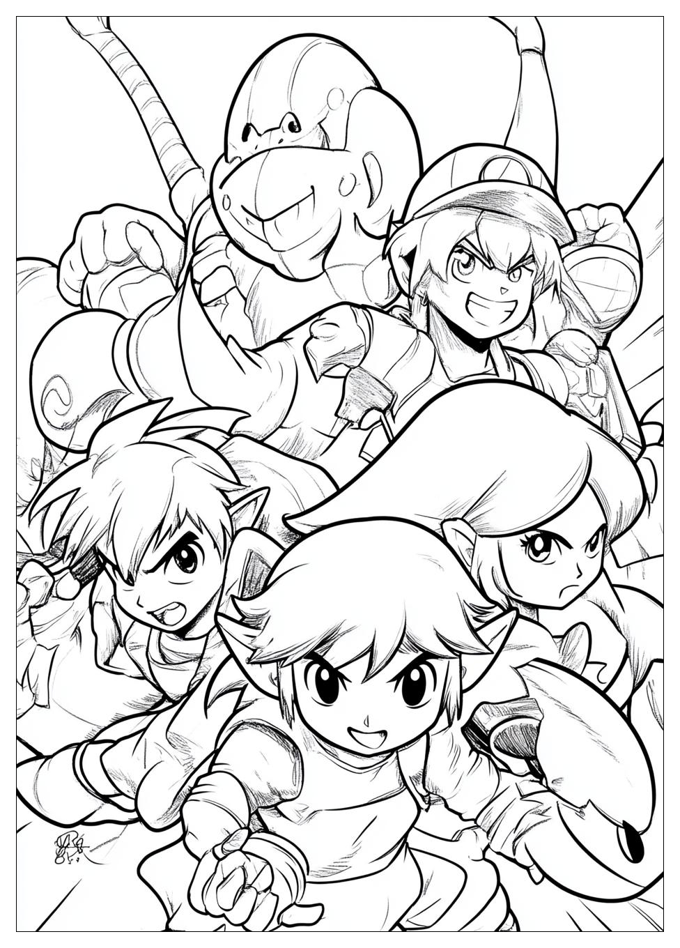 Super Smash Bros Coloring Pages-6