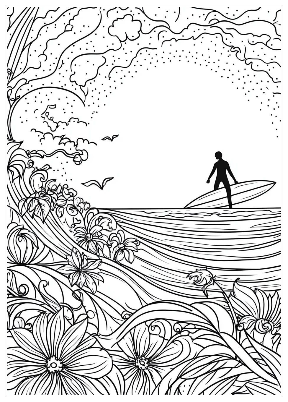 Free Printable Surfing Coloring Pages 15 Surfing Coloring Pages-15