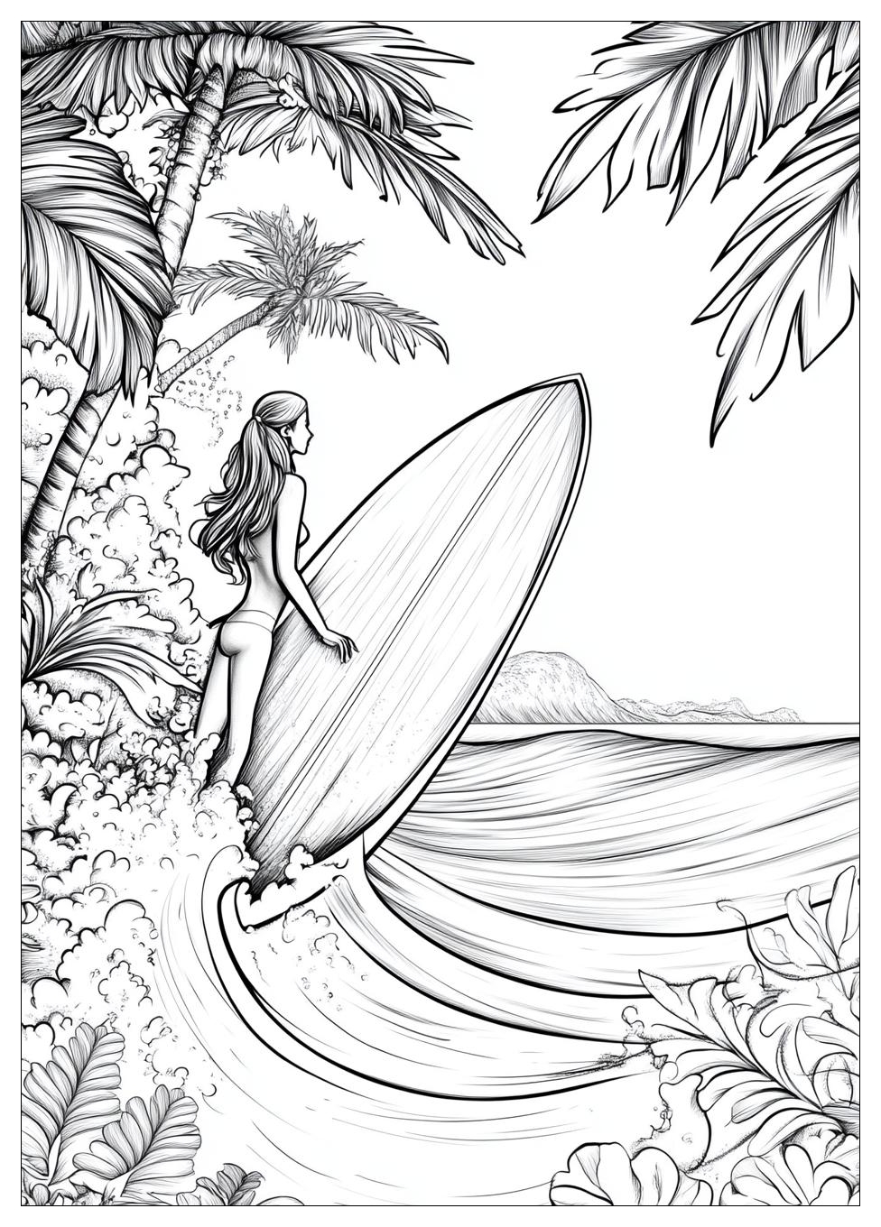 Free Printable Surfing Coloring Pages 18 Surfing Coloring Pages-18