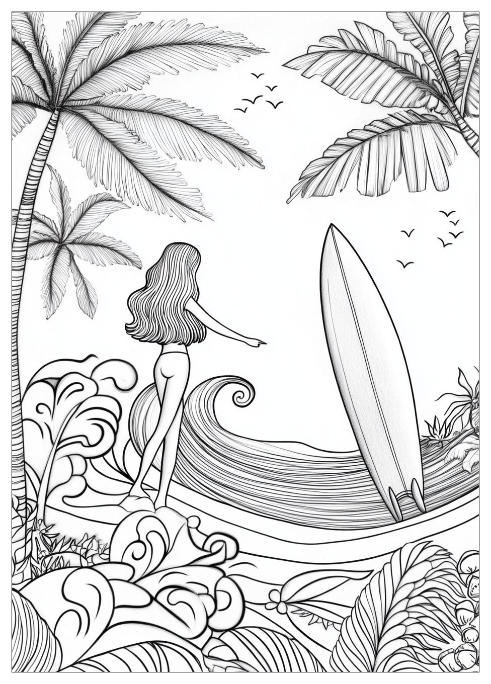 Free Printable Surfing Coloring Pages 19 Surfing Coloring Pages-19