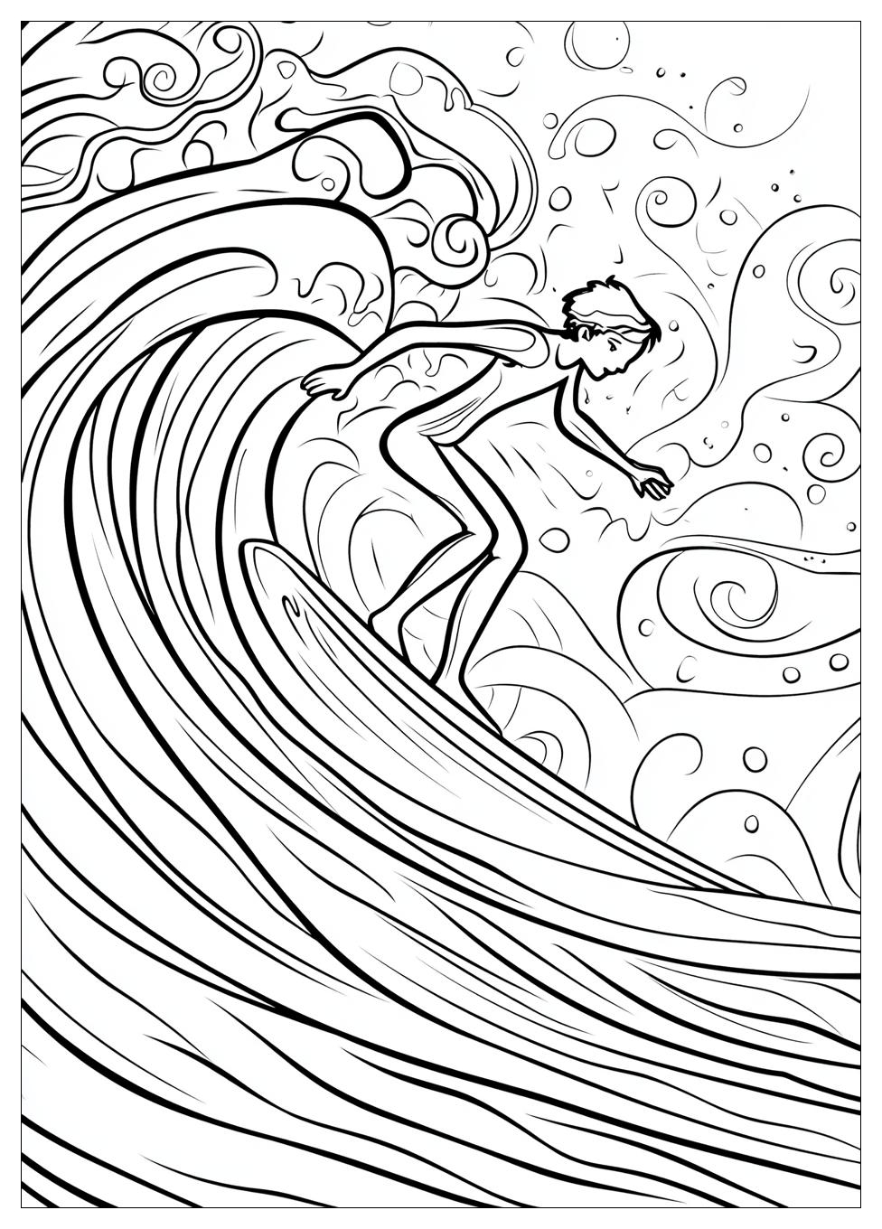 Free Printable Surfing Coloring Pages 6 Surfing Coloring Pages-6