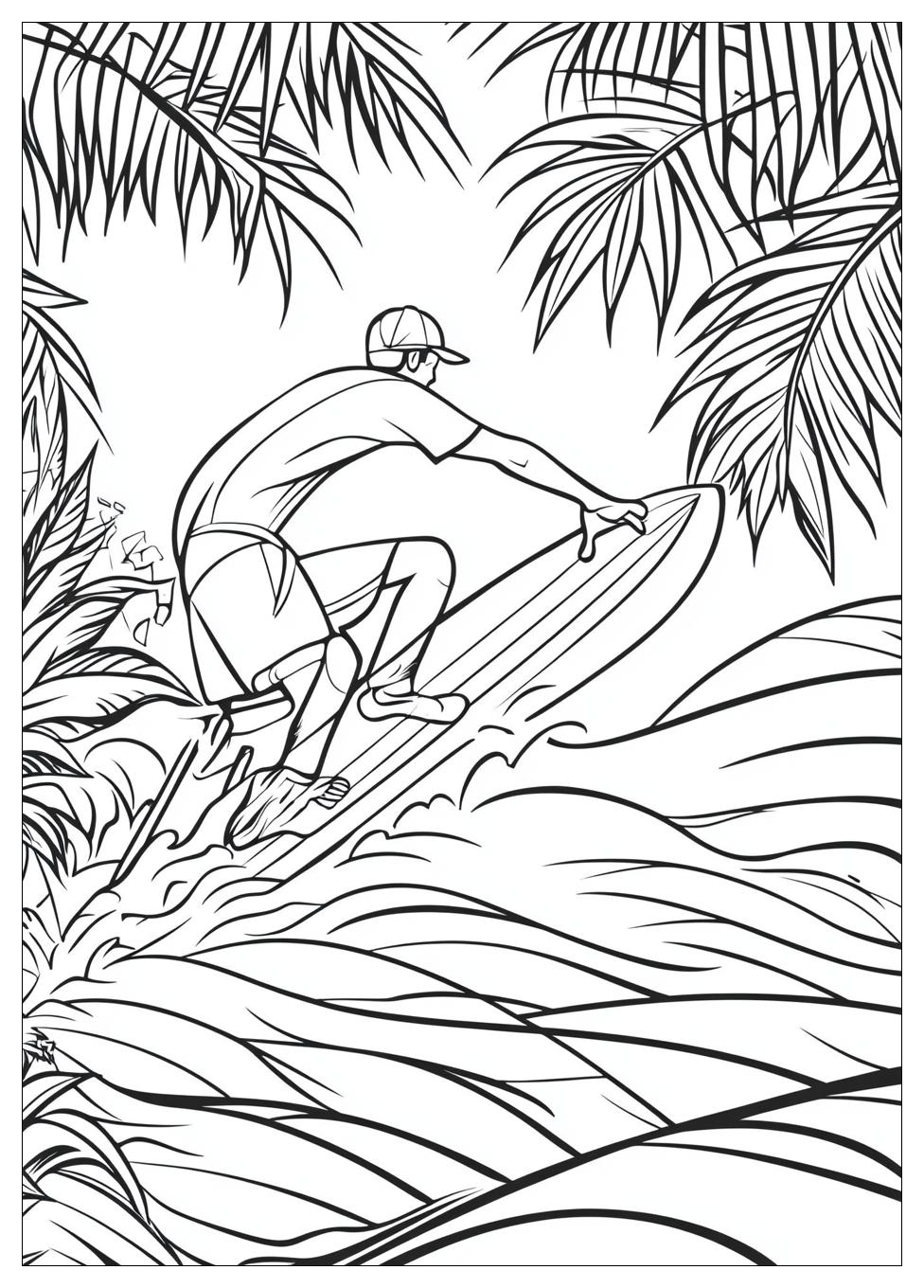 Free Printable Surfing Coloring Pages 8 Surfing Coloring Pages-8