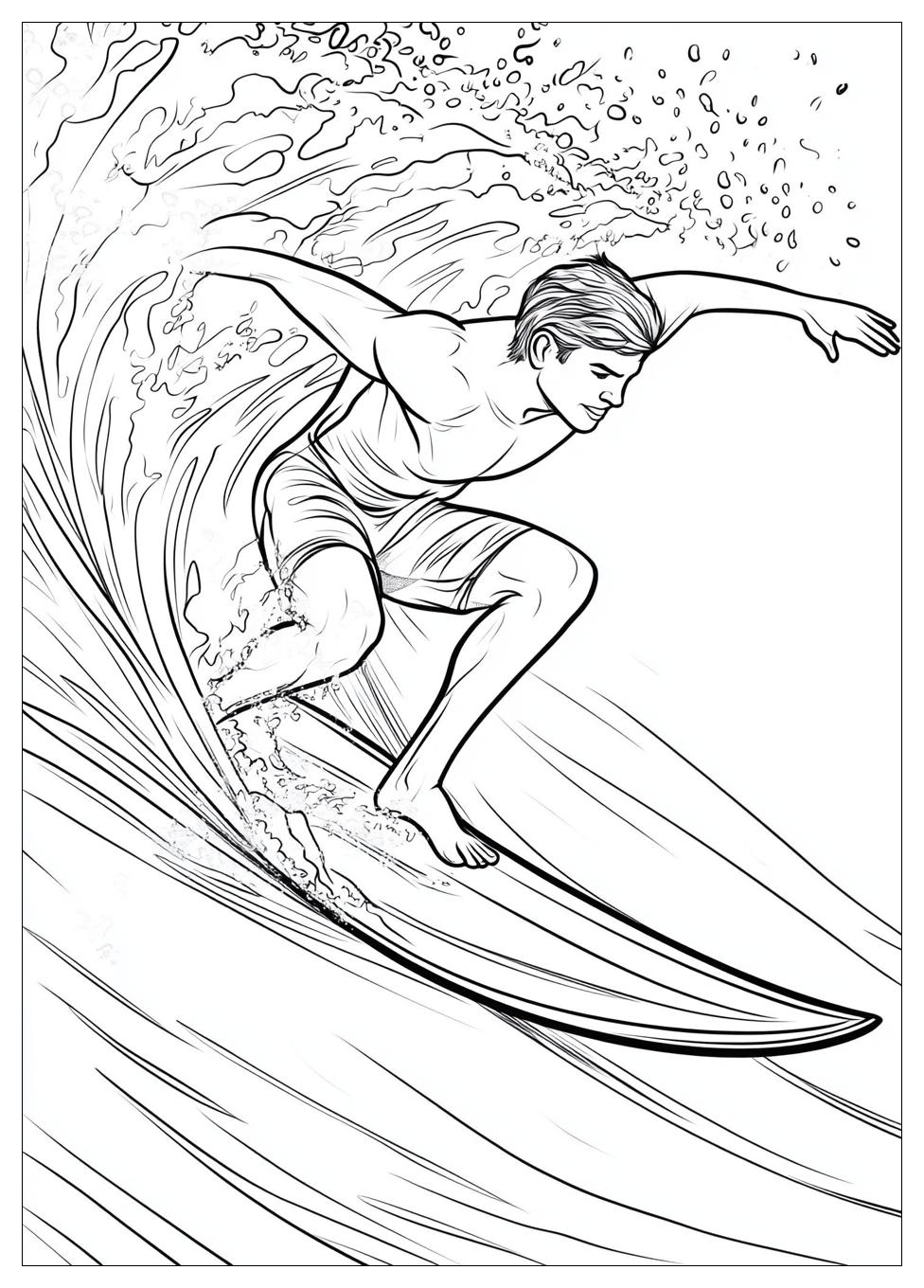 Free Printable Surfing Coloring Pages 9 Surfing Coloring Pages-9