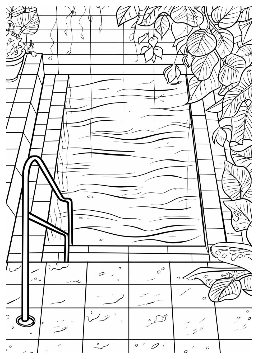 Swimming Pool Coloring Pages-1